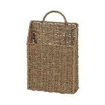 Household Essentials Ml-5613 Deniz Yosunundan Duvar Sepeti Seti, Kahverengi, 2 Parça Açık Ahşap