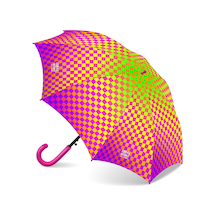 Coral High Kids Neon Renkli Dama Desenli Çocuk Şemsiyesi 36102