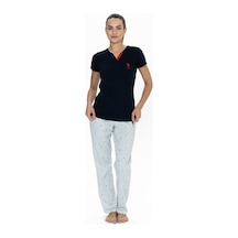 U.S. Polo Assn. U.s. Polo Assn. U.s Polo Assn. 20060 Kadın Kısa Kollu V Yaka Pijama Takımı-lacivert-lacıvert-xl Çok renkli
