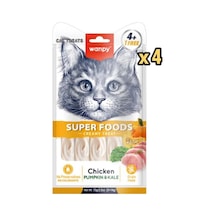 Wanpy Superfood Balkabak Karalahana Kedi Krema Ödül 5 Li X 4