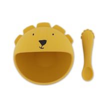 Mr. Lion - Silikon Bebek Yemek Seti 3 Adet