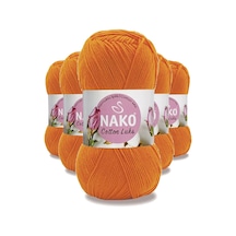 5 Adet Cotton Lüks Yelek Tunik Kazak Bluz Hırka İpi Yünü Turuncu 97552