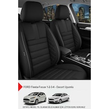 Oniks Füme Oto Koltuk Kılıfı Ford Focus-fiesta-escort Uyumlu Siyah