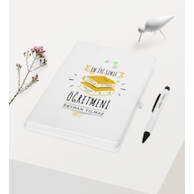 Kişiye Özel En Iyi Sınıf Öğretmeni Temalı Beyaz Defter + Kalem N11.3490