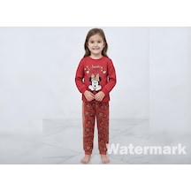 Zelhanbrand Kız Çocuk Minimouse Desenli Eşofman Takımı 15-kırmızı