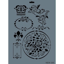 Rich New Seri N-330 Stencil 35X25 Cm