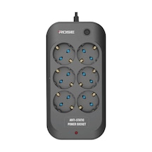 Rose 3m Kablolu Rose Model 6 Prizli Akım Korumalı Priz 16a 6003 3