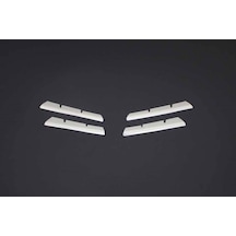Renault Megane 2 Sedan/hb/sw Uyumlu Ön Panjur 4 Parça 2004-2010 Paslanmaz Krom