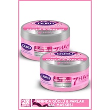 Duru Nem Bombası 7 Li Hyaluronik Asit Kompleksi Yoğun Nemlendirici Saç Maskesi Güçlü Parlak 2x200 Ml