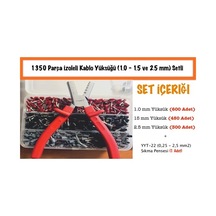 1350 Adet Maasco Kablo Yüksük 1,0-1,5-2,5 Mm Setli + Yyt-22 Pense