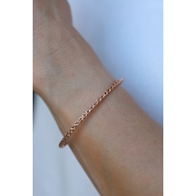 14 Ayar Altın Arpaş Rose Kalemli Kelepçe Klpr15920 Pembe Altın