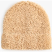 Koton Peluş Bere Yumuşak Dokulu Bej 4wak50121aa 4WAK50121AA057