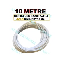 10 Metre Hd 3D 4K Çanak Anten Uydu Kablo - Yerli