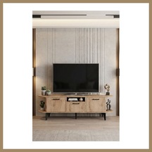 Bezos Mira Tv Sehpası Suntalam Bej 160x35 Cm 22