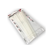 Tek-iş Plastik Kablo Bağı 200mm X 3.6mm Beyaz 50 Adet Dayanıklı Cırt Kelepçe Kablo Düzenleme Ve Sabit Genel