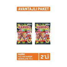 Haribo Fizz Mix Karışık Şekerleme 2 X 70 G - 8 Adet Tarı