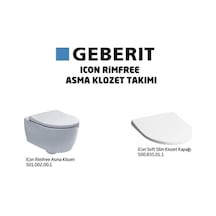 Icon Rimfree Kanalsız Asma Klozet Ve Yavaş Kapanır Kapak Seti Otc 501.659.00.1