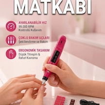 99.000 Rpm Usb Şarjlı Tırnak Matkap Makinesi Ayarlanabilir Hız Ve Düşük Titreşim
