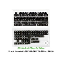 136 Tuşlu Keycaps Siyah Baskılı, Şeffaf, 136 Tuşlu Korece Yazı Tipi Kutulu Tüm Mekanik-manyetik Klavyeler İle Uyum Sağlamaktadır.