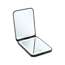 Aurora Lambaşarjlı El Tipi Maki Yaj Aynasıüç Renkli Aydınlık Kare Küçük Taşın İse Katlanıra Siyah