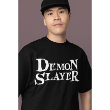 Sevbano Demon Slayer Kimetsu No Yaiba Sırt Baskılı Unisex Oversize Anime Siyah