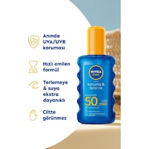 Sun Güneş Koruyucu Krem & Spf+50 Uva+uvb Bronzluk Artirici Sprey 200ml