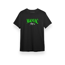 Stray Kids Maniac 2nd World Siyah Kısa Kol Erkek Tshirt 001