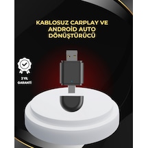 Kablosuz - 649 - Carplay Ve Android Auto Dönüştürücü Usb-a & Type-c Girişli - Csmo-tex - Akıllı Adaptör