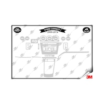 Ford Connect 2009-2014 Torpido Konsol Trim Göğüs Maun Kaplama Set 49 Parça Gümüş