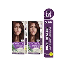 Intensıve 2'li Set 5.44 Buzlu Kestane Kalıcı Krem Saç Boyası Seti