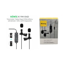 König K-Ym 04d Ikili Yaka Mikrofonu