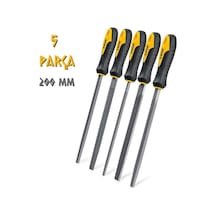 Sgs Saplı Büyük Eğe Seti Ahşap Ve Metal 200 Mm. - 5 Farklı Parça