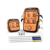 Thermopro Tp27c Kablosuz Profesyonel Barbekü Ve Fırın Termometresi, 4 Problu Ve 150 Metre Menzilli Et Isı Ölçer A Çok Renkli