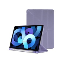 Apple İpad Air 5.nesil 2022 İçin Kılıf A2588-a2589-a2591 Origami Pencil Lila İpad Air 5 2022 İle Uyumlu Kılıf - Lila