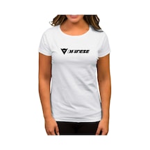 Dainese Logo Beyaz Kadın Tişört Beyaz