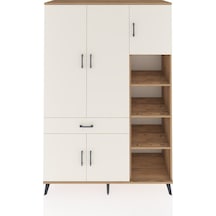 Hyperion Dolap 10 Raflı Tek Çekmeceli 5 Kapaklı 132x44x195 Çam-aytaşı/aytaşı Aytası/aytası Hyperion Dolap 10 Raflı Tek Çekmeceli 5 Kapaklı 132x44x195 Çam-aytaşı/aytaşı Aytası/aytası