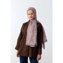 Mirsoy Scarf Mirayze Etnik Desen Şal Gül Kurusu