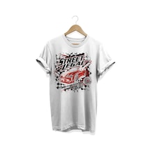 Street Legal Baskılı Beyaz T-shirt Beyaz