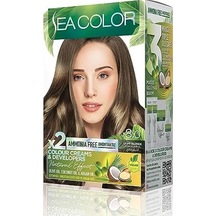 Amonyaksız, Vegan, Doğal, Besleyici Kalıcı Saç Boyası%100 Beyaz Kapama 1 Paket 2 X 50 Ml Boya & Oksidan Açık Kumral 8.0