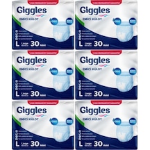 Giggles Hasta Bezi Yetişkin Emici Külot L-büyük 180 Adet 6pk 30 L