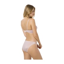 Le Jardin Vivian Dantelli Push-up Straplez Sütyen Takım- 5050 Pudra
