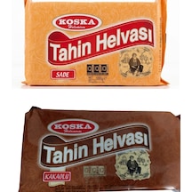 Koska Kakaolu Ve Sade Helva 1000 Gr 2 Li Set