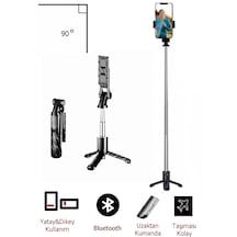 K03 Tripod Bluetooth Kumandalı Selfie Çubuğu Monopod