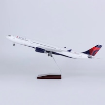Delta Airlines A330 Yolcu Uçağı Model Uçak 1/80 Ölçek 47cm