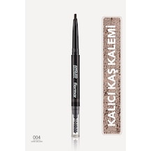 Flormar İki Uçlu Açılı Kaş Kalemi ve Kaş Fırçası (Koyu Kahve) - Angled Brow Pencil - 004 - 8690604572069