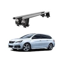 Royal Peugeot 308 2014-2021 Uyumlu Gri Kilitli Ara Atkı Port Bagaj Tavan Barı