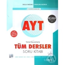 Yks Ayt Eşit Ağırlık Tüm Dersler Soru Kitabı