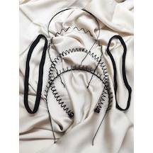 Sporcu Saç Bandı, Zigzag,taç Yaylıl,taç Taraklı Taç ,düz Tel Taç 5 Li Set Unisex Çok Renkli