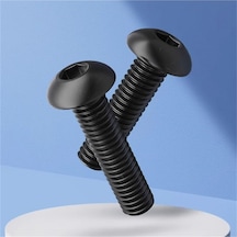 Bombe Başlı İmbus Civata Siyah Dın 7380 M5x10 Mm 20 Adet