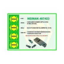 Cam Açma Düğmesi Çiftli Ayna Ayarlı Ön Sol Ducato Iıı-boxer 735487423-735536943-6490x9-6554xn-735487